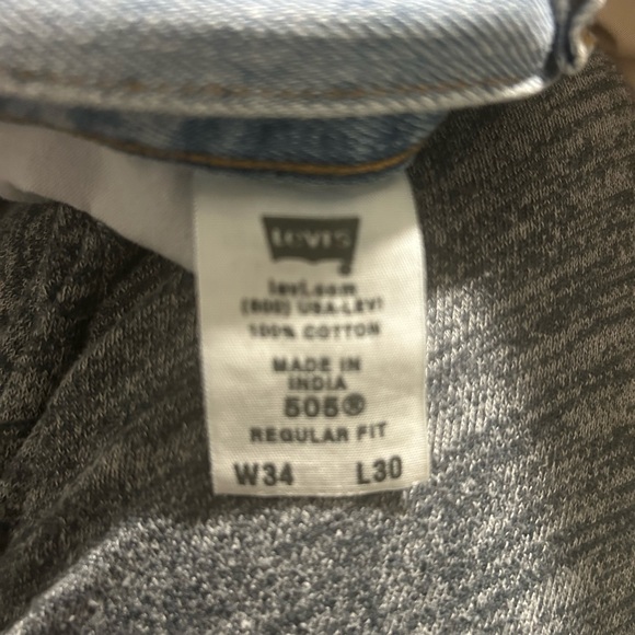 Levi’s men regular fit 505 jeans 34x30 Great condition - Picture 5 of 7